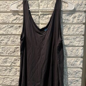 Old Navy Black Tank Top Classic Crew Neck